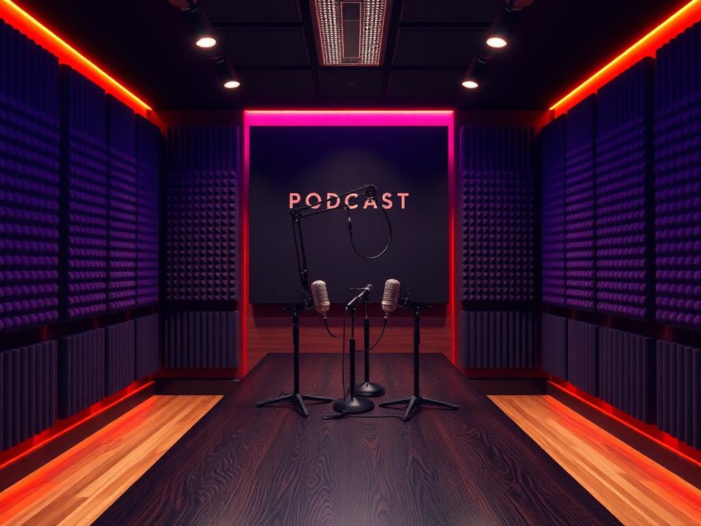 Studio 47 podcast studio interior